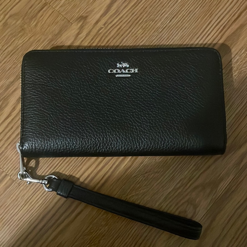 Black Leather Coach wallet